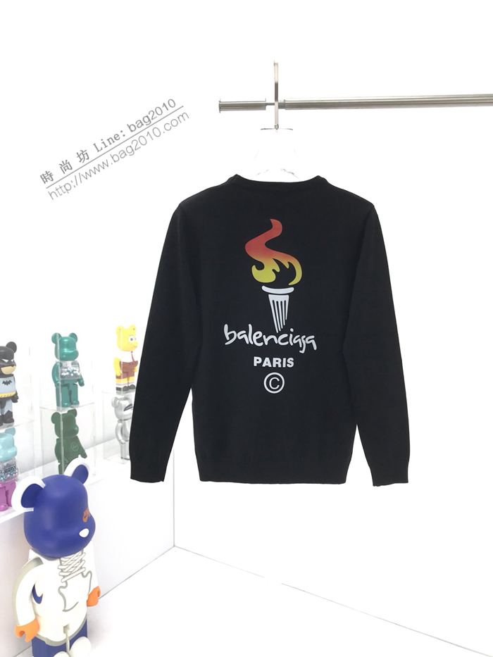 Balenciaga男裝 巴黎世家20AW秋冬新款火炬印花毛衣 高版本男女同款  ydi3138